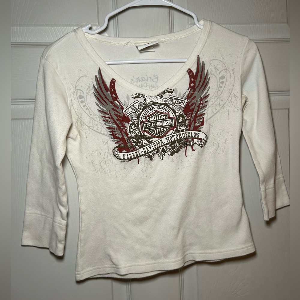 Harley Davidson Three Quarter Length Shirt